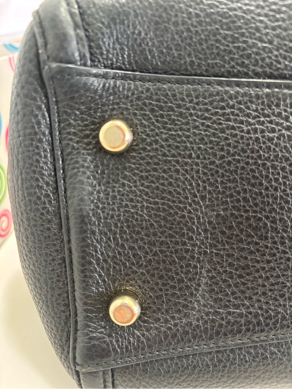 Coach Brooke Chain Carryall Black Pebble Leather (F37796) - Picture 11 of 16